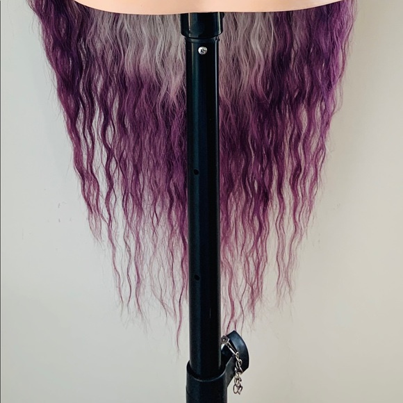 36” White Plum Synthetic Lace Front Wig for Cosplay & Events - Picture 9 of 11